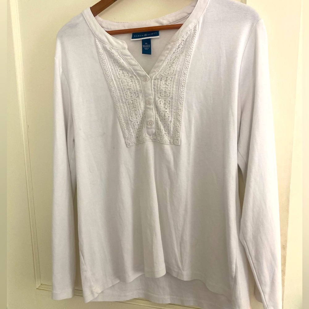 Karen Scott Shirt Size XL